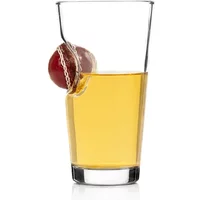 Bar Bespoke Sports Fan Cricket Ball Beer Glass