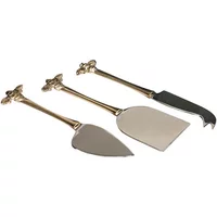Selbrae House Just Slate Company Set of 3 Gold Bee Cheese Knives