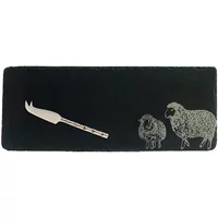 Selbrae House Just Slate Company Sheep Mini Slate Cheese Board & Knife Set