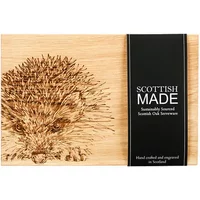 Selbrae House Just Slate Company Hedgehog 30cm Oak Serving Board