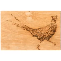 Selbrae House Just Slate Company Pheasant 30cm Oak Serving Board