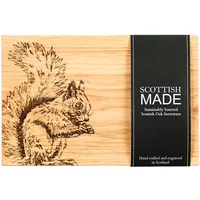 Selbrae House Just Slate Company Squirrel 30cm Oak Serving Board