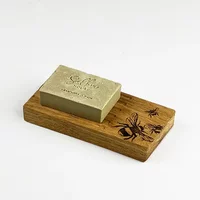 Selbrae House Just Slate Company Bee Oak Soap Dish & Soap Set