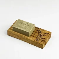 Selbrae House Just Slate Company Hare Oak Soap Dish & Soap Set