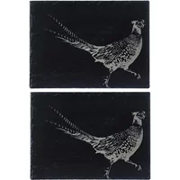 Selbrae House Just Slate Company Set of 2 Pheasant Slate Placemats