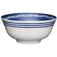 KitchenCraft 16cm Blue and White Greek Style Ceramic Bowl