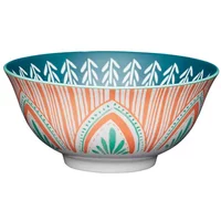 KitchenCraft 16cm Colourful Folk Pattern Ceramic Bowl