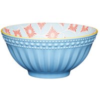 KitchenCraft 16cm Pale Blue Detailed Ceramic Bowl