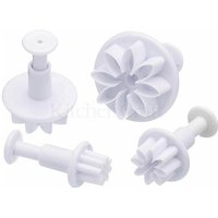 Sweetly Does It Set of 4 Flower Fondant Plunger Cutters