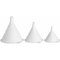 KitchenCraft Polypropylene Food Safe Set of 3 Funnels