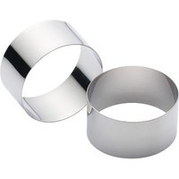 KitchenCraft Set of 2 Stainless Steel Cooking Rings