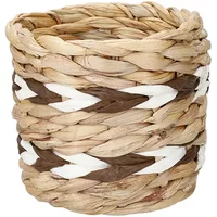 KitchenCraft Woven Water Hyacinth Chevron Planter