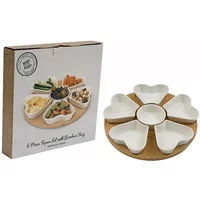 SiL 6 Piece Tapas Set with Bamboo Tray