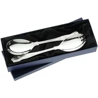 Arthur Price of England Sovereign Silver Plate Salad Servers Kings