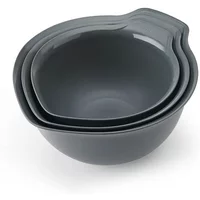 KitchenAid 3 Piece Nesting Mixing Bowl Set Charcoal Grey