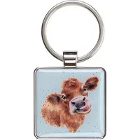 Wrendale Designs 'Mooo' Cow Keyring
