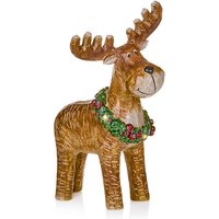 Premier Battery Operated Reindeer with Wreath Decoration