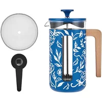 La Cafetière Pisa 8 Cup Cafetiere Blu Fiorato