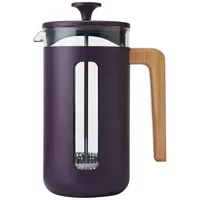La Cafetiere Pisa 8 Cup Cafetiere Purple with Wood Handle