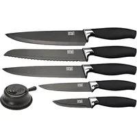 Taylor's Eye Witness Brooklyn Chrome 5 Piece Knife Set With Knife Sharpener