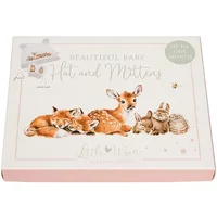 Wrendale Designs 'Little Forest' Woodland Animal Newborn Hat and Mitten Set