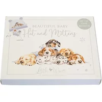 Wrendale Designs 'Little Paws' Dog Newborn Hat and Mitten Set