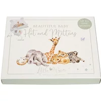 Wrendale Designs 'Little Savannah' African Animal Newborn Hat and Mitten Set