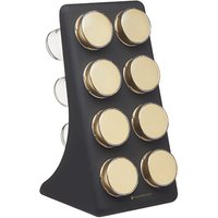 MasterClass Brass Finish 8 Jar Spice Rack