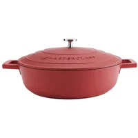 MasterClass Cast Aluminium 4L Shallow Casserole Dish Red