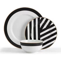 Mikasa Luxe Deco 12 Piece Dinner Set