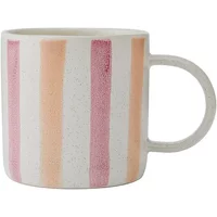 Mikasa Pink & Red Stripe 380ml Mug