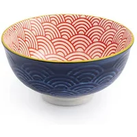 Mikasa Red & Blue Arc 12cm Nibble Bowl