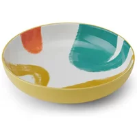 Mikasa Yellow Abstract 21cm Coupe Bowl