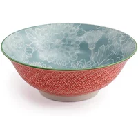 Mikasa Grey Floral 21cm Ramen Bowl
