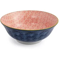 Mikasa Red & Blue Arc 21cm Ramen Bowl