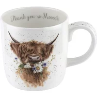 Wrendale Designs 'Thank You' Highland Cow Mug
