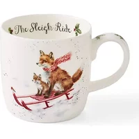 Wrendale Designs ‘Sleigh Ride' Fox Mug