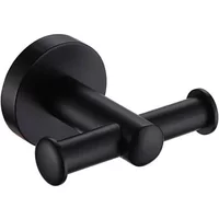 Showerdrape Modernity Black Stainless Steel Wall Mounted Robe Hook