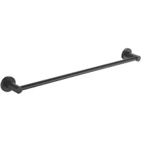 Showerdrape Modernity Black Stainless Steel Wall Mounted 50cm Towel Rail
