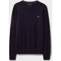 Crew Clothing Mens Organic Cotton Crew Neck Knitted Jumper Navy Size XXL