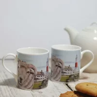 Lucy's Farm Sheep Selfie on Portland Regular Mug