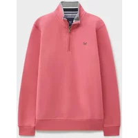 Crew Clothing Mens Classic Half Zip Sweatshirt Rose Size XL