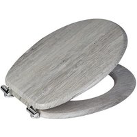 Showerdrape Norfolk Soft-Close Grey Oak Toilet Seat