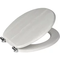 Showerdrape Norfolk Soft-Close White Oak Toilet Seat