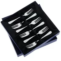 Arthur Price of England Old English Sovereign Silver Plate Set of 6 Pastry Forks