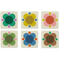 Orla Kiely Atomic Flower Set of 6 Coasters