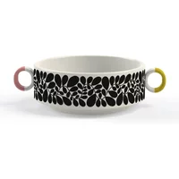 Orla Kiely Sycamore Stripe Black Cereal Bowl
