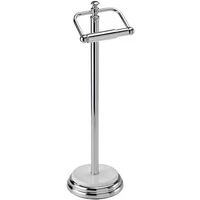 Showerdrape Opera White/Chrome Freestanding Toilet Roll Holder