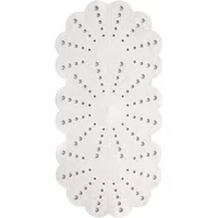 Showerdrape Petal White Anti-Slip 74cm x 36cm Bath Mat