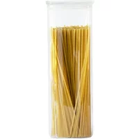 Pebbly Square 2200ml Glass Food Container With Glass Lid